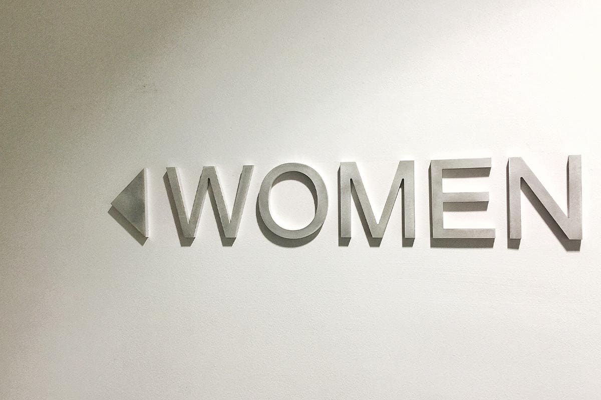 ADA Women Restroom Sign