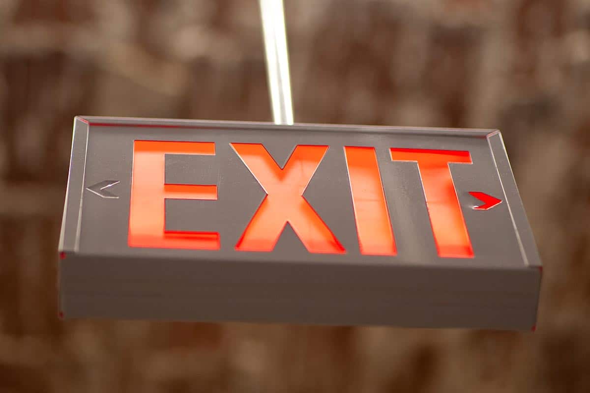 ADA - Hanging exit signage