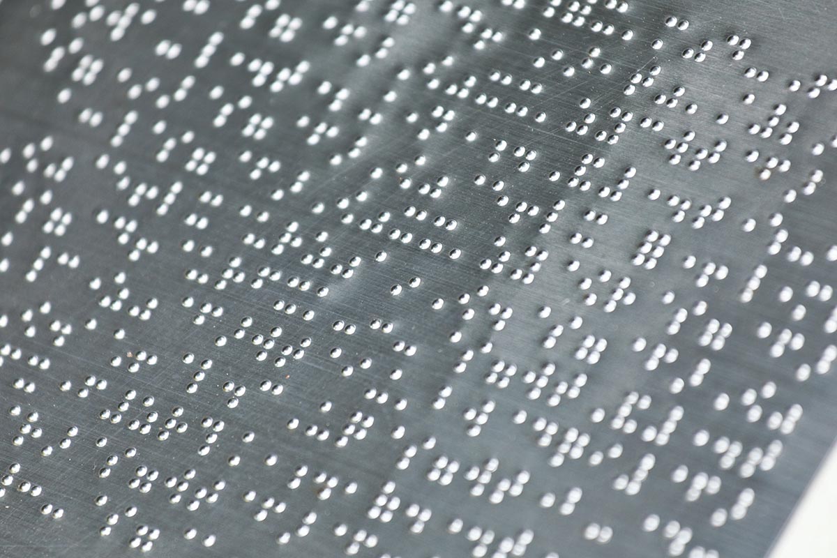 ADA Reading plain braille