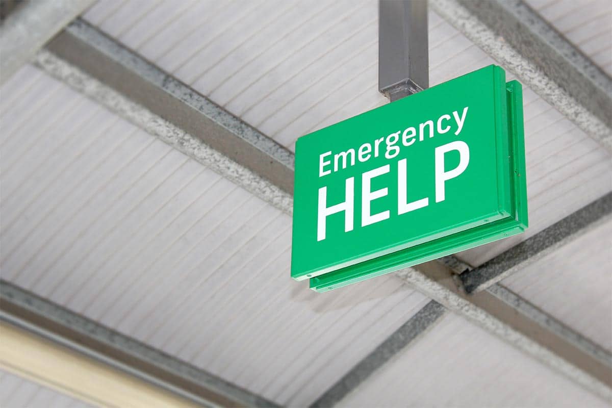 ADA Safety Signage Emergency Help