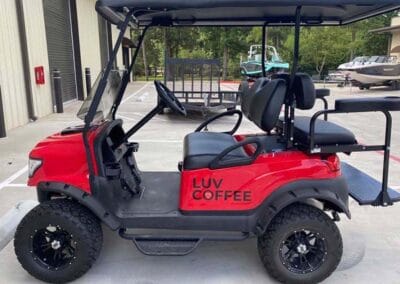 Luv Coffee Golf Cart-Vehicle Wrap and Graphics