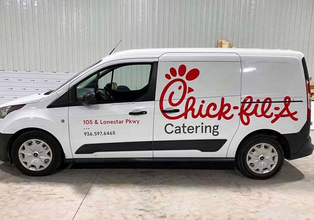 Chick-Fil-A Vehicle Wrap Van