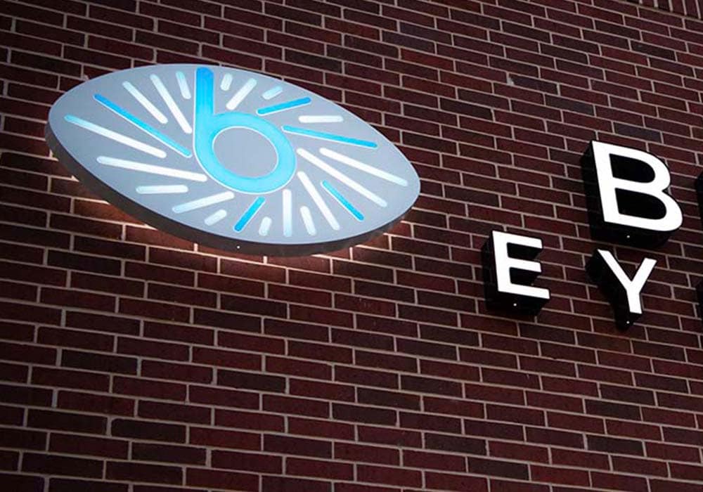 Blinc Eye Care Commercial Lighted Sign Graphic