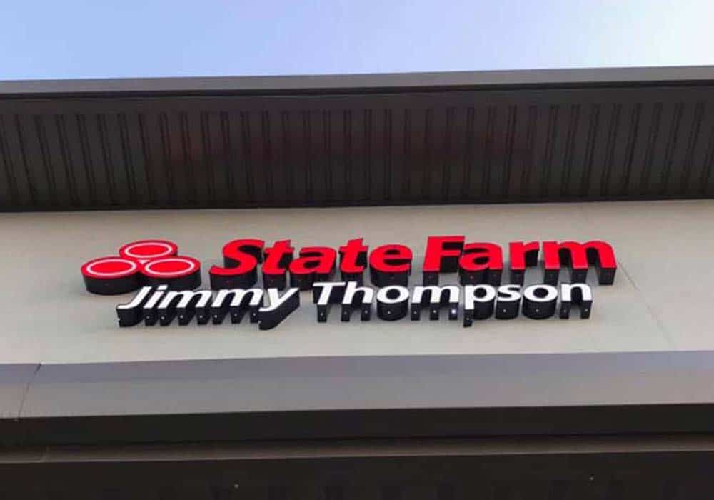 Jimmy Thompson State Farm Channel Letter Sign