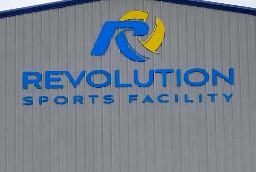 Revolution Sports Facility Building Signage