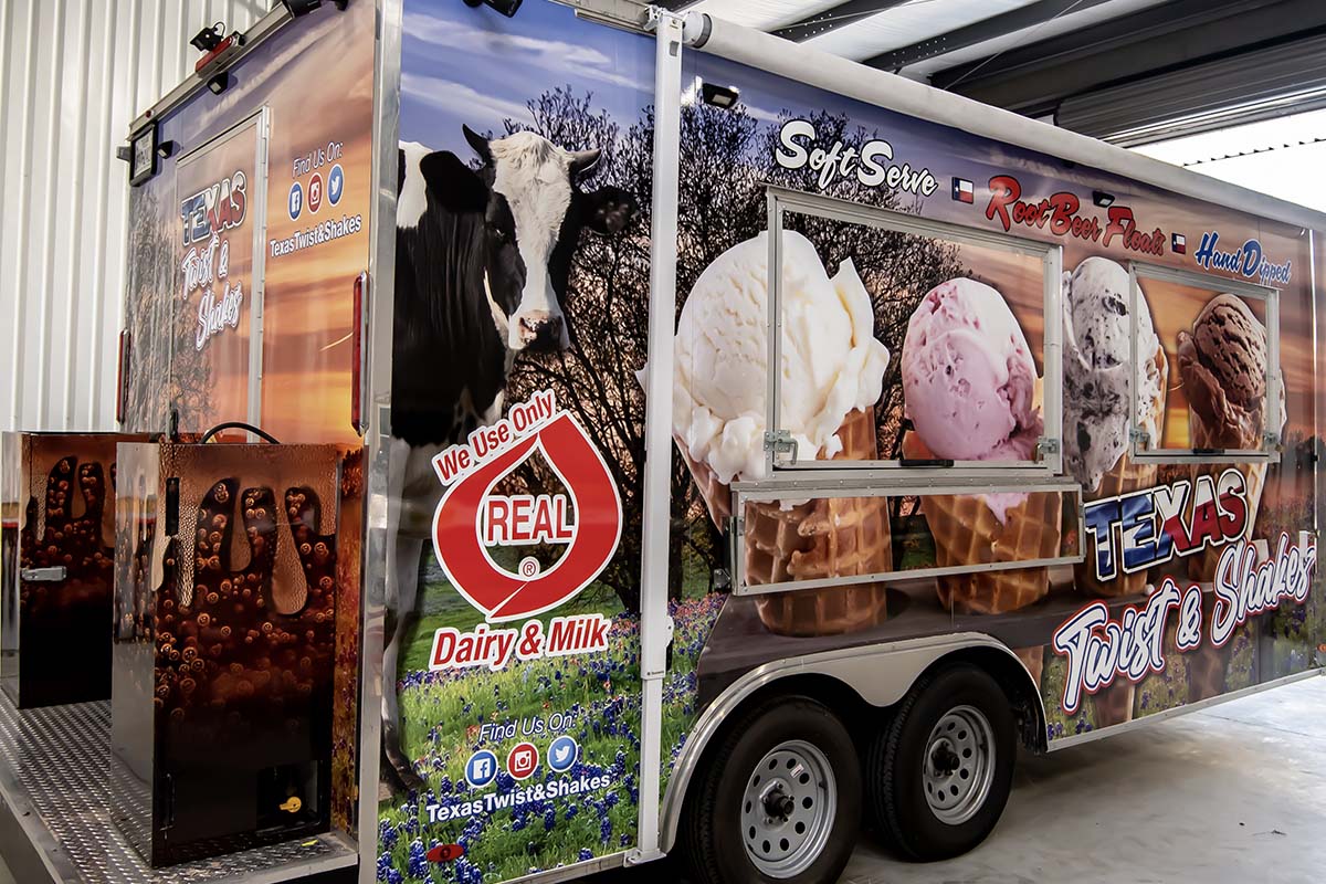 Vehicle Wraps - Ice Cream Trailer