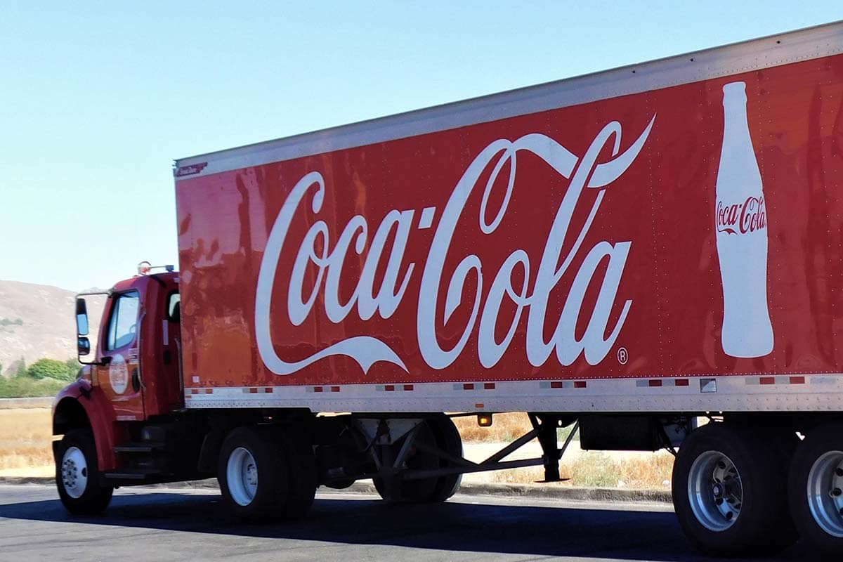 Vehicle Wraps - Coca-cola trailer truck
