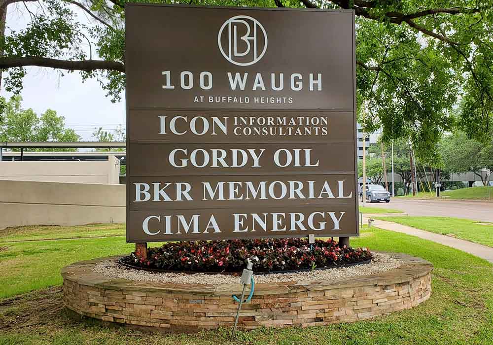 Commercial Signs Near Houston, Tx 100 Waugh Sign