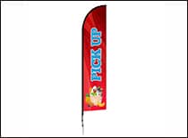 Feather Flags 225x155 Falcon Flag 14ft Spike