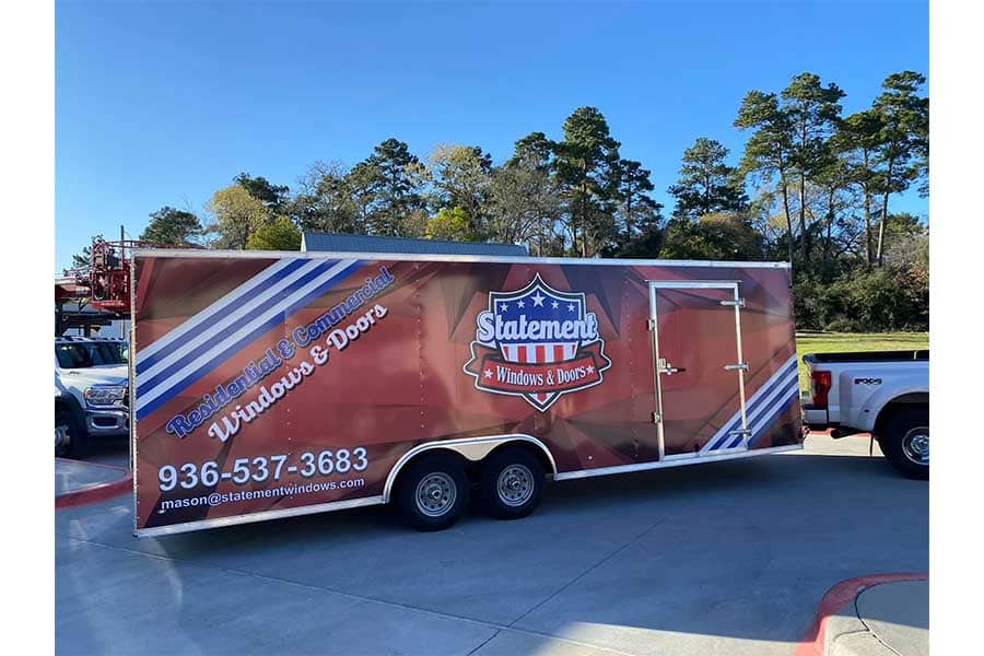 Universal_Sign_and_Graphics_Projects_19March2023_900x600_Vehicle_Wraps_Trailer_Wrap_Side_View_2_Statement_Windows_Doors_Houston_TX