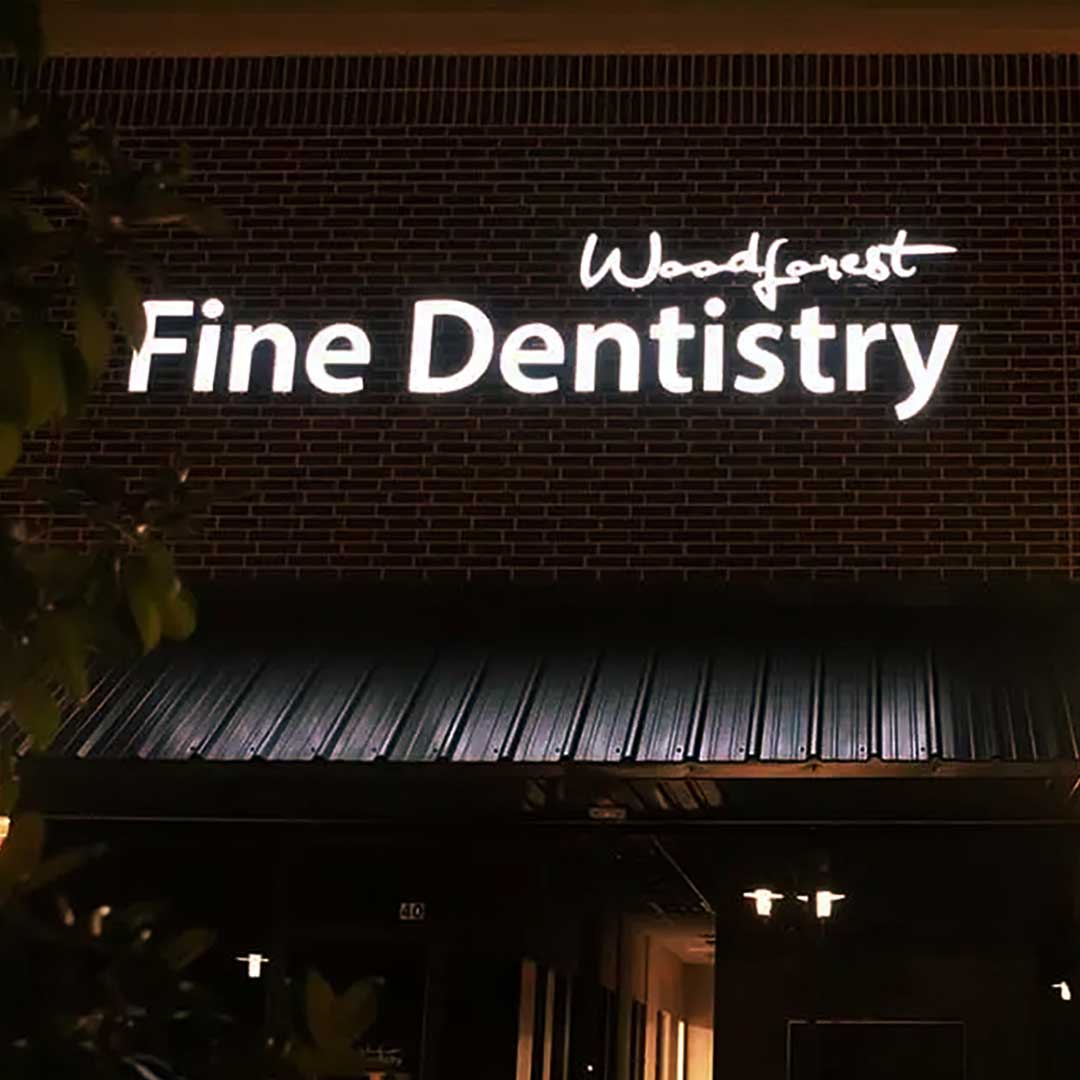 3D lighting letters sign for Fine Dentistry